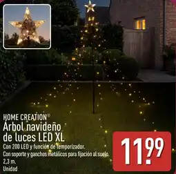 ALDI Home Creation árbol navideño de luces led xl oferta