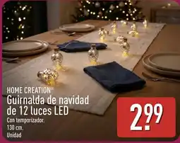ALDI Home Creation guirnalda de navidad de 12 luces led oferta
