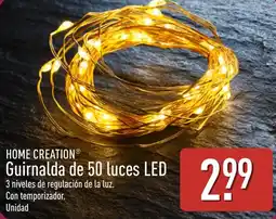 ALDI Home Creation guirnalda de 50 luces led oferta