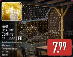 ALDI Home Creation Cortina de luces LED oferta
