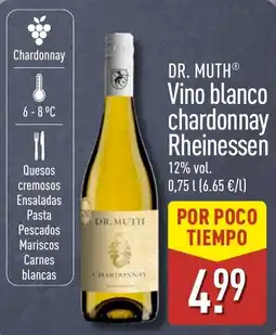 ALDI Dr. Muth vino blanco chardonnay rheinessen oferta