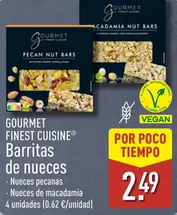 ALDI Gourmet finest cuisine barritas de nueces oferta