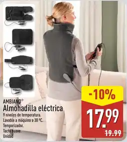 ALDI Ambiano almohadilla eléctrica oferta