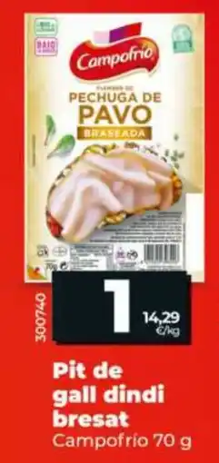 Dia Campofrio pechuga de pavo braseada oferta