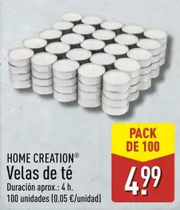 ALDI Home Creation velas de té oferta
