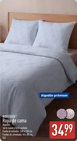 ALDI Novitesse ropa de cama oferta