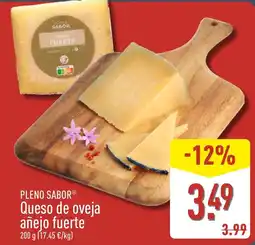 ALDI Pleno Sabor queso de oveja añejo fuerte oferta