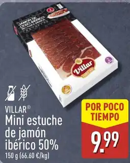 ALDI Villar mini estuche de jamón ibérico 50% oferta