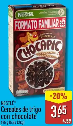 ALDI Nestlé cereales de trigo con chocolate oferta
