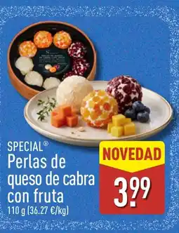 ALDI Special perlas de queso de cabra con fruta oferta