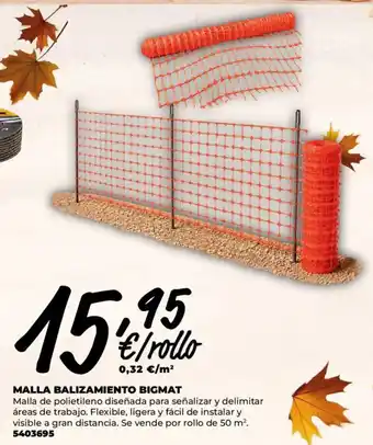 Malla balizamiento bigmat