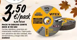 BigMat Vitex discos corte inox ø 115 mm oferta
