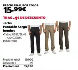Costco Jachas pantalón sarga hombre oferta