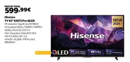 Costco Hisense - tv 65'-65ey5 pro qled oferta