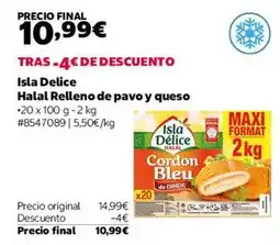 Costco Delice - isla halal relleno de pavo y queso oferta