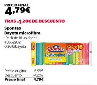 Spontex - bayeta microfibra
