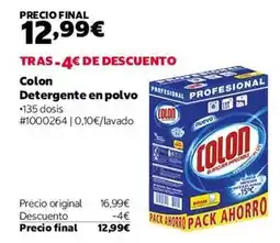 Costco Colon - detergente en polvo oferta