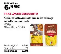 Costco Scoiattolo raviolis de queso de cabra y cebolla carmelizada oferta