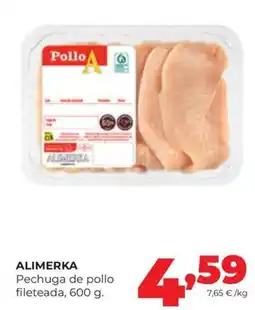 Alimerka Alimerka pechuga de pollo fileteada oferta