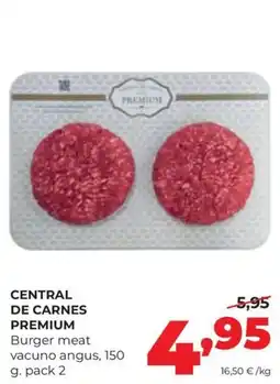 Alimerka Central de Carnes Premium burger meat vacuno angus oferta
