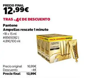 Pantene - ampollas rescate 1 minuto