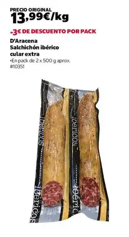 Costco Salchichon iberico cular extra oferta