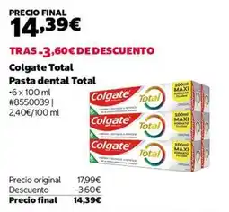 Costco Colgate - total pasta dental oferta