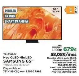 El Corte Inglés Samsung - televisor neo qled miniled 65 oferta