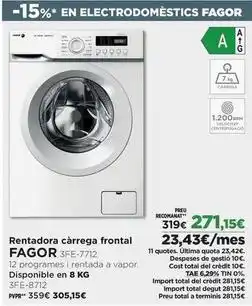 El Corte Inglés Fagor - rentadora carregadora frontal oferta