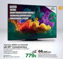 El Corte Inglés Lg - televisor qned evo miniled 65 65qned87b6a oferta