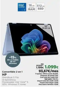 El Corte Inglés Hp - convertible 2 en 1 oferta