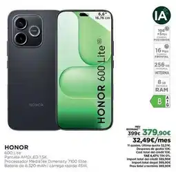 El Corte Inglés Honor - 600 lite oferta