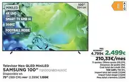 El Corte Inglés Samsung - televisor neo qled 100 oferta