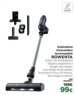 El Corte Inglés Rowenta - aspiradora d'escombra recargable oferta