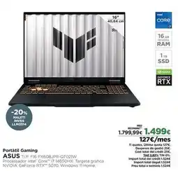 El Corte Inglés Asus - portátil gaming oferta