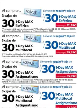 Costco Acuvue 1-day max esférica oferta