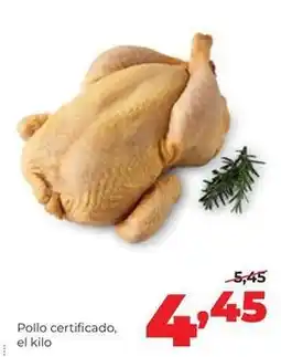 Alimerka Pollo certificado oferta
