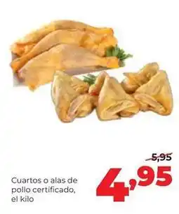 Alimerka Cuartos o alas de pollo certificado oferta