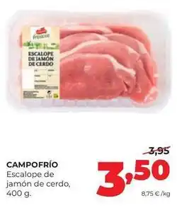 Alimerka Campofrío - escalope de jamon de cerdo oferta