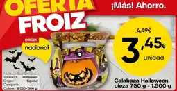 FROIZ Froiz - calabaza halloween oferta