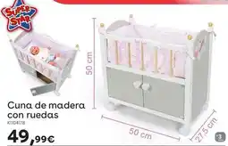 ToysRus Cuna de madera con ruedas oferta
