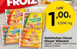 FROIZ Wieners - salchichas oscar mayer oferta
