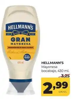 Alimerka Hellmann's - mayonesa bocabajo oferta