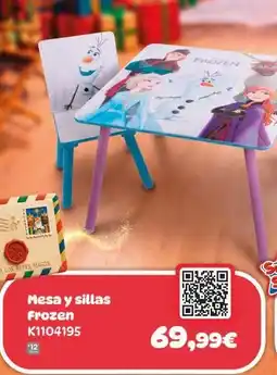 ToysRus Mesa y sillas frozen oferta