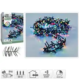 BricoCentro Guirnalda 400 led interior/exterior 8f 8m - multicolor oferta