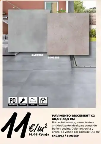 Pavimento Bigcement C2