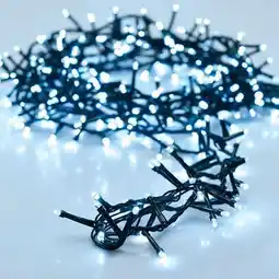 BricoCentro Guirnalda 1200 leds frío exterior 8f 24m - blanco frío oferta