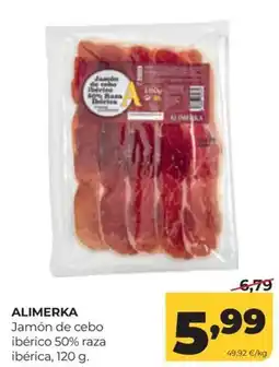 Alimerka Alimerka jamón de cebo ibérico 50% raza ibérica oferta
