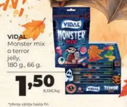 Alimerka Vidal monster mix o terror jelly oferta