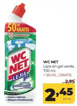 Alimerka Wc net lejia en gel verde oferta